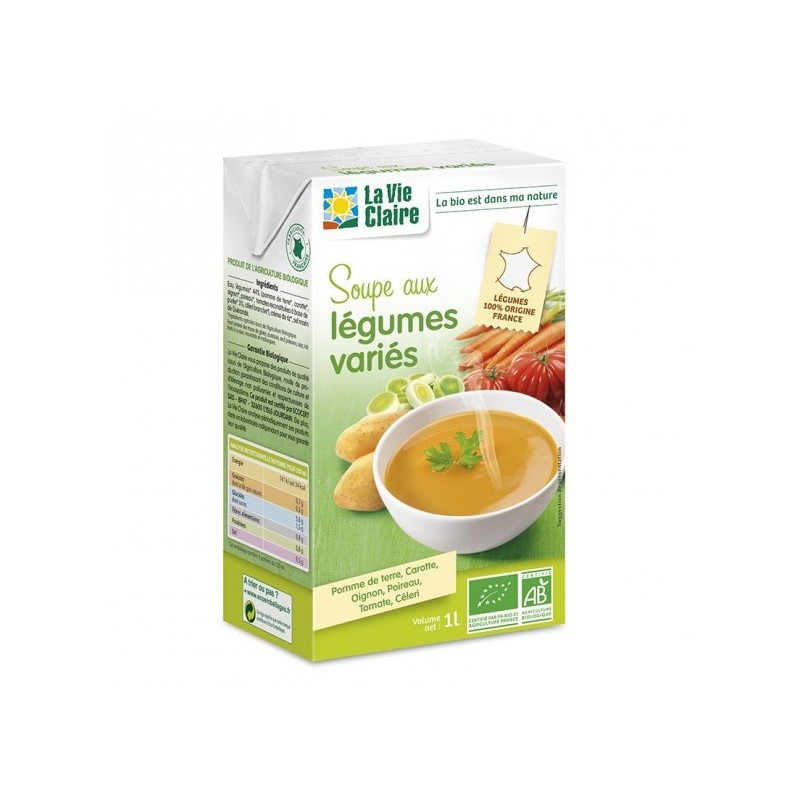 Knorr Soupe Liquide Bio Mouliné de Légumes Variés 30 cl 