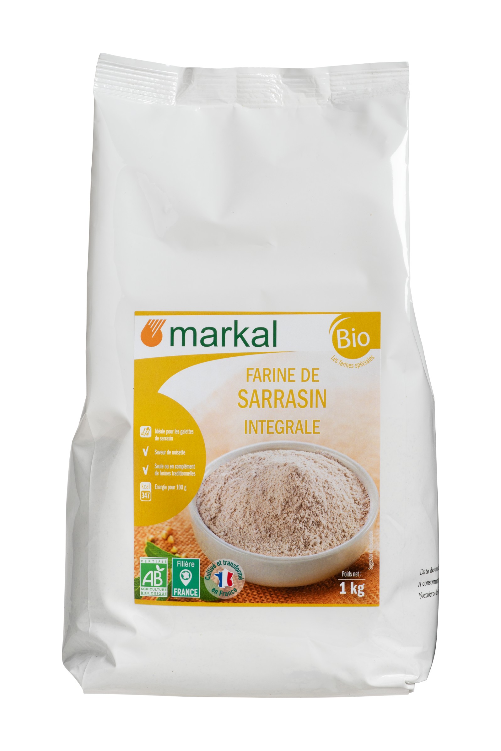 Farine de blé BIO T65, 5kg, vrac BIO, Markal