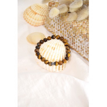 BRACELET OEIL DE TIGRE 8MM