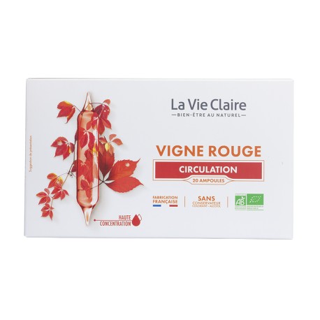 VIGNE ROUGE BIO 20 AMPOULES