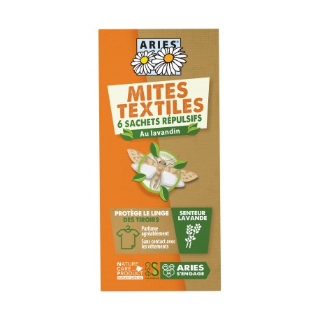 ARIES MITES TEXTILES 6 SACHETS